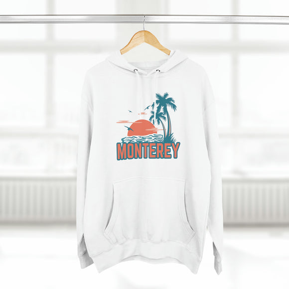 Premium Monterey, California Hoodie - Palm Tree Unisex Sweatshirt