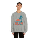 Biloxi, Mississippi Sweatshirt - Unisex Retro Palm Tree Crewneck Biloxi Sweatshirt-30