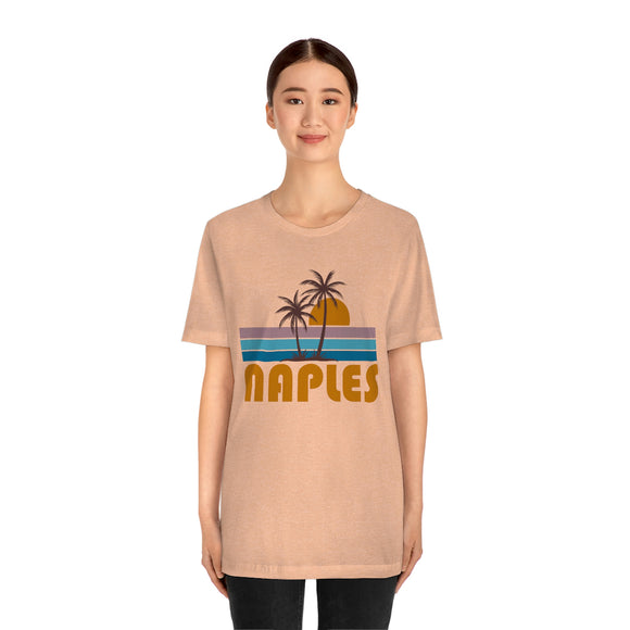 Naples, Florida T-Shirt - Retro Palm Tree Unisex Naples Shirt