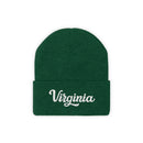 Virginia Beanie - Adult Hand Lettered Embroidered Virginia Knit Hat-1