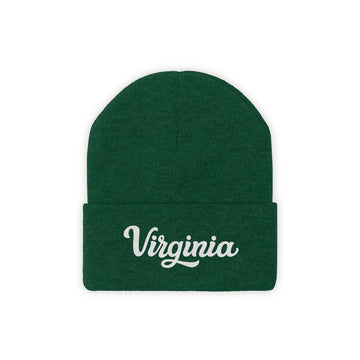 Virginia Beanie - Adult Hand Lettered Embroidered Virginia Knit Hat