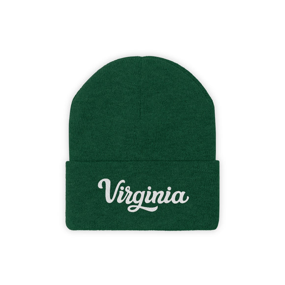 Virginia Beanie - Adult Hand Lettered Embroidered Virginia Knit Hat