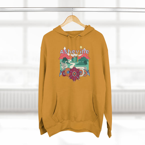 Premium Asheville, North Carolina Hoodie - Boho Unisex Sweatshirt