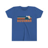 Bozeman Youth T-Shirt - Retro Mountain Montana Kid's TShirt