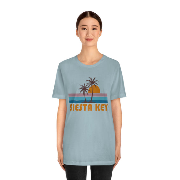 Siesta Key, Florida T-Shirt - Retro Palm Tree Unisex Siesta Key Shirt