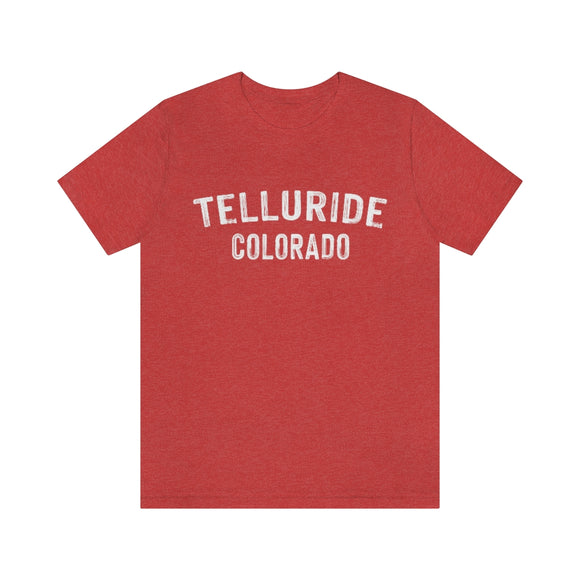 Telluride, Colorado Shirt - Paint Text Unisex Telluride T-Shirt