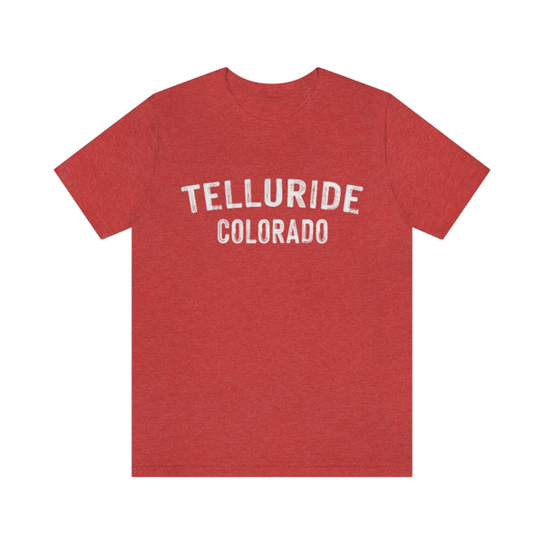 Telluride, Colorado Shirt - Paint Text Unisex Telluride T-Shirt