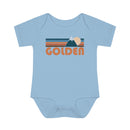 Golden Baby Bodysuit - Retro Mountain Golden, Colorado Baby Bodysuit-1