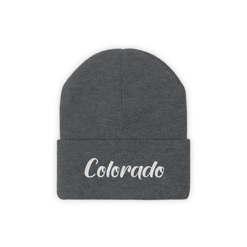 Buy graphite-heather Colorado Beanie - Adult Embroidered Colorado Knit Hat