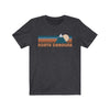 North Carolina T-Shirt - Retro Mountain Adult Unisex North Carolina T Shirt