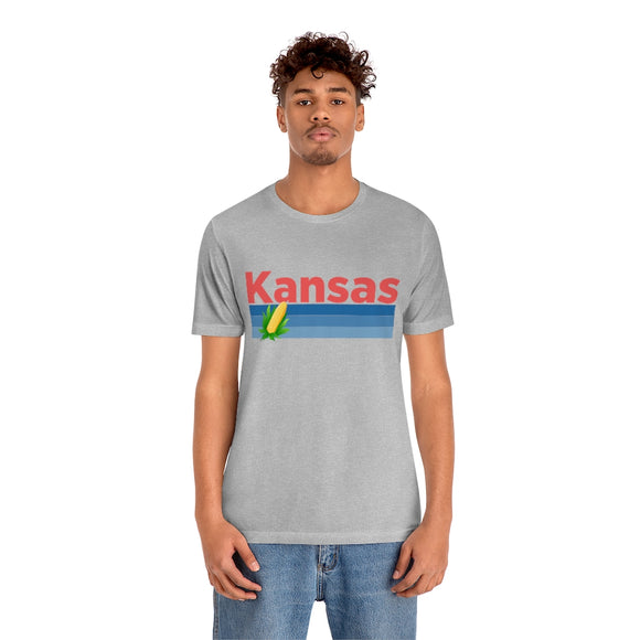 Kansas T-Shirt - Retro Corn Unisex Kansas Shirt