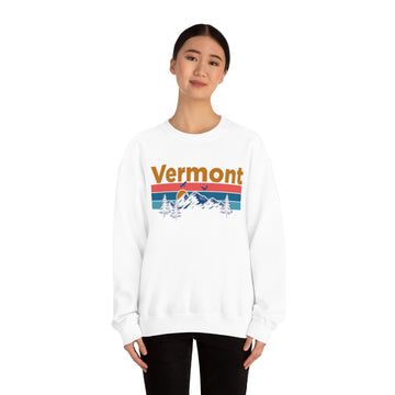 Vermont Sweatshirt - Mountain & Birds Unisex - 0