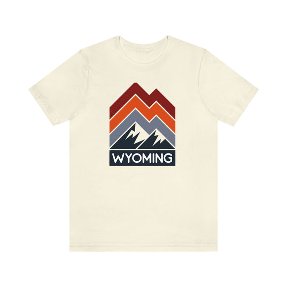 Wyoming T-Shirt - Retro Mountain Unisex Wyoming Shirt