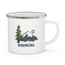 Wyoming Camp Mug - Retro Enamel Camping Wyoming Mug-3