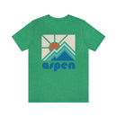 Aspen Shirt, Colorado Retro T-Shirt, Colorful Colorado tee, Aspen Mountain Shirt-10