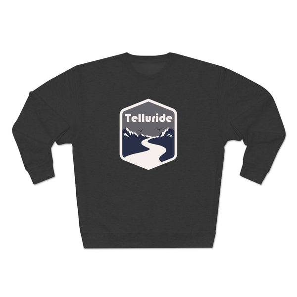 Premium Telluride, Colorado Crewneck Sweatshirt - Retro Unisex Sweatshirt