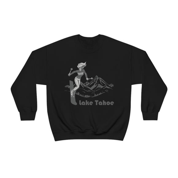 Lake Tahoe, California Sweatshirt - Vintage Style Ski Unisex