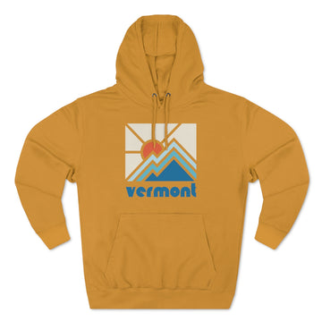 Buy mustard Premium Vermont Hoodie - Min Mountain Unisex Sweatshirt