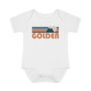 Golden Baby Bodysuit - Retro Mountain Golden, Colorado Baby Bodysuit-4