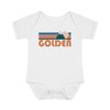 Golden Baby Bodysuit - Retro Mountain Golden, Colorado Baby Bodysuit