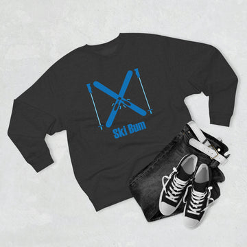 Premium Ski Bum Crewneck Sweatshirt - Retro Unisex Sweatshirt - 0