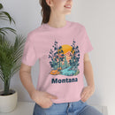Montana T-Shirt - Mountain Illustration Unisex Montana Shirt-54
