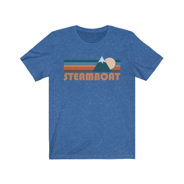Steamboat, Colorado T-Shirt - Retro Mountain Adult Unisex Steamboat T Shirt