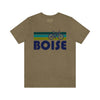 Boise T-Shirt - Retro Mountain Bike Adult Unisex Boise, Idaho T Shirt