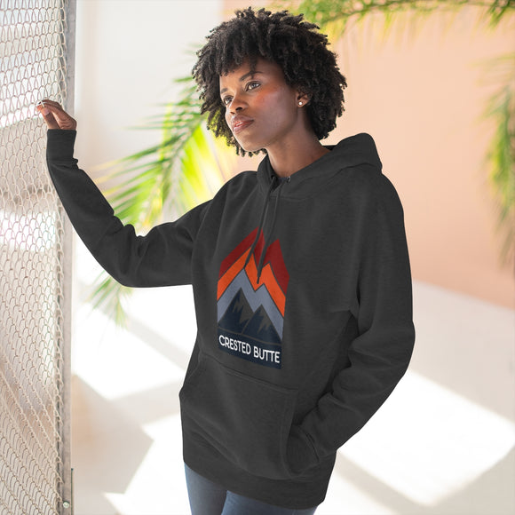 Premium Crested Butte, Colorado Hoodie - Retro Unisex Sweatshirt