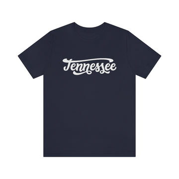 Buy navy Tennessee T-Shirt - Hand Lettered Unisex Tennessee Shirt