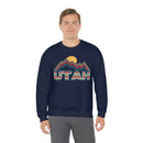 Utah Sweatshirt Mountain - Retro Unisex Mountain-28