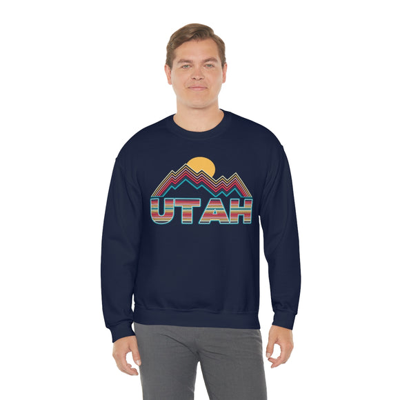 Utah Sweatshirt Mountain - Retro Unisex Mountain