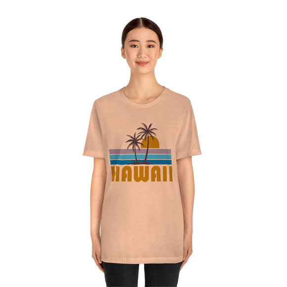 Hawaii T-Shirt - Retro Palm Tree Unisex Hawaii Shirt