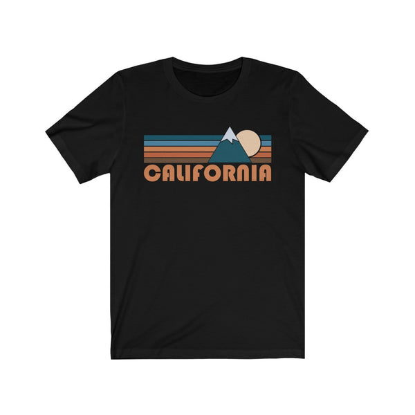 California T-Shirt - Retro Mountain Adult Unisex California T Shirt