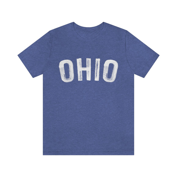 Ohio T-Shirt - Paint Text Unisex Ohio Shirt