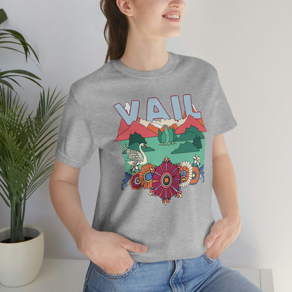 Vail Shirt, Colorado Retro T-Shirt, Hippie Style Colorado tee, Vail Mountain Shirt