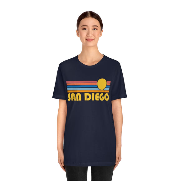 San Diego, California T-Shirt - Retro Sun Unisex San Diego T Shirt