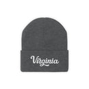 Virginia Beanie - Adult Hand Lettered Embroidered Virginia Knit Hat-5