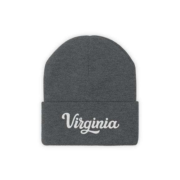 Virginia Beanie - Adult Hand Lettered Embroidered Virginia Knit Hat