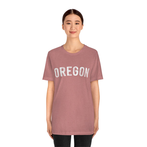 Oregon T-Shirt - Paint Text Unisex Oregon Shirt