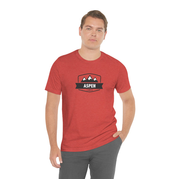 Aspen, Colorado T-Shirt - Altitude Badge Unisex Aspen Shirt