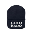 Colorado Beanie - Adult Embroidered Two Line Colorado Knit Hat-14