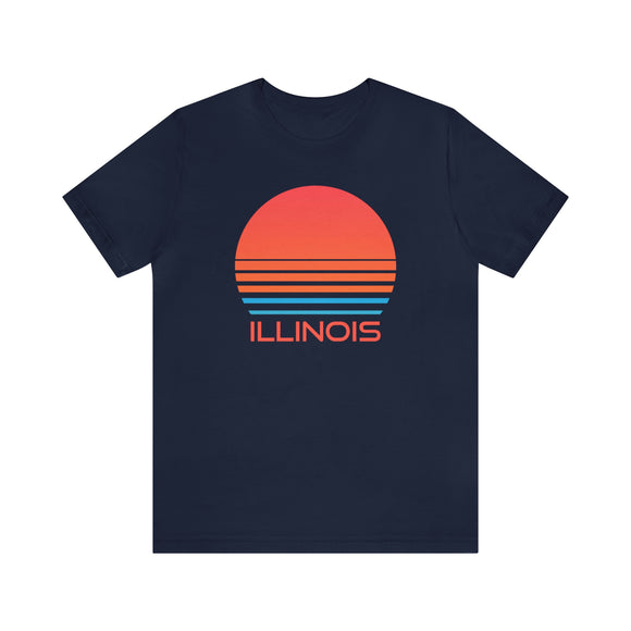 Illinois T-Shirt - Retro 80s Unisex Illinois Shirt