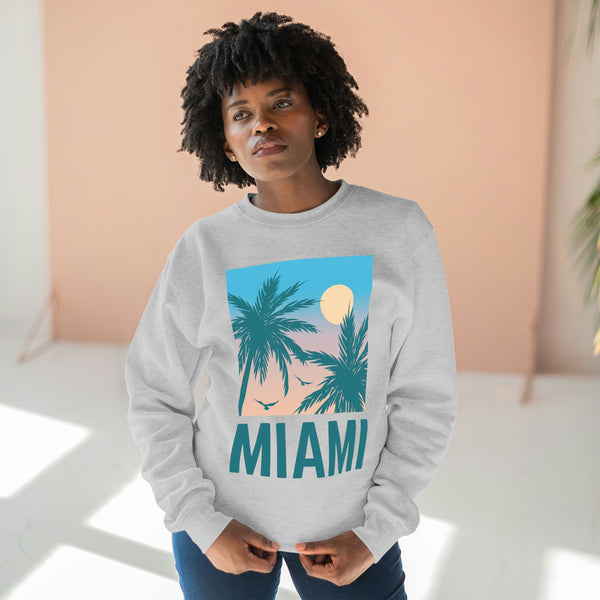 Premium Miami, Florida Sweatshirt - Unisex Premium Crewneck Sweatshirt