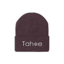 Tahoe, California Knit Beanie - Adult Embroidered Snowflake Tahoe Knit Hat-21
