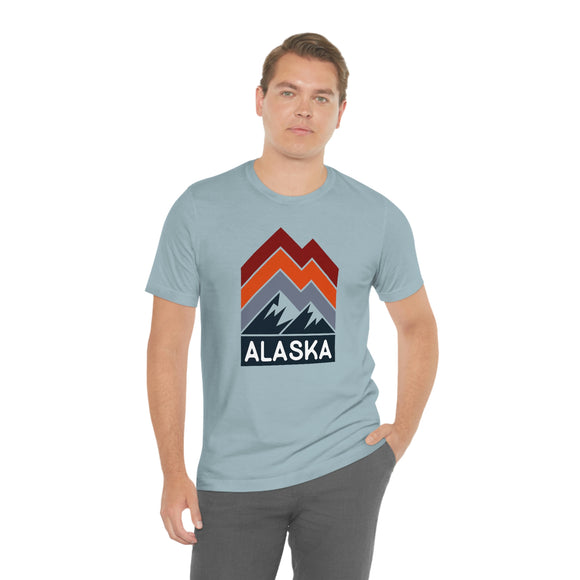 Alaska T-Shirt - Retro Mountain Unisex Alaska Shirt