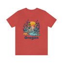 Oregon T-Shirt - Mountain Illustration Unisex Oregon Shirt-57