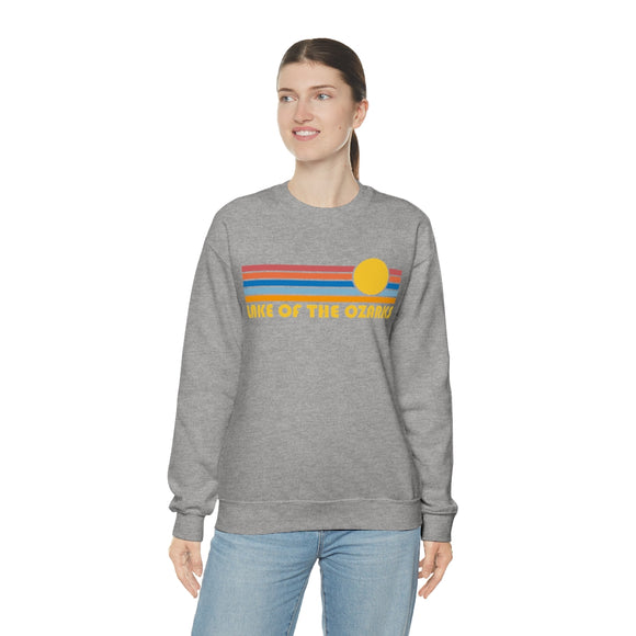 Lake of the Ozarks, Missouri Sweatshirt - Retro Sunrise Crewneck