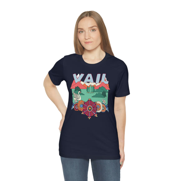 Vail Shirt, Colorado Retro T-Shirt, Hippie Style Colorado tee, Vail Mountain Shirt