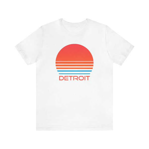 Detroit, Michigan T-Shirt - Retro 80s Unisex Detroit Shirt